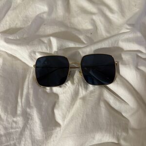 Authentic Dior square frame oversized sunglasses